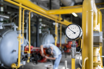Gas pressure measuring device  the gas gauge