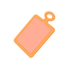 Cutting board icon, cartoon style