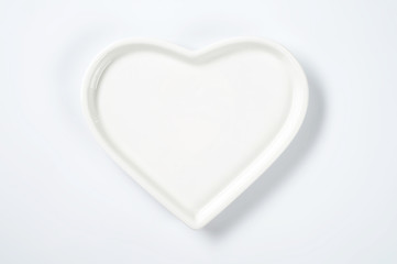 heart shaped plate