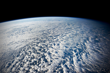 Planet Earth day outer space ocean aerial water global seascape environment view. Elements of this image furnished by NASA. - 113225022