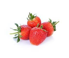 strawberry on white background