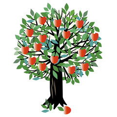 Illustration Apple tree