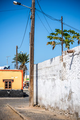 Fototapeta na wymiar Street in Cape Verde, Africa
