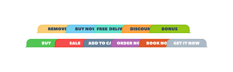 Shop buttons vector icon