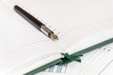 Pen on the notepad