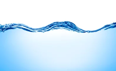 Küchenrückwand glas motiv blaue Wasserwelle Flüssigkeit Spritzer Blase Getränk © Lumos sp