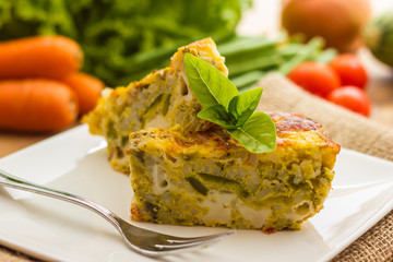 Vegetable flan