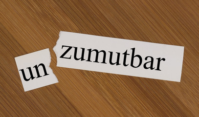 zumutbar, unzumutbar