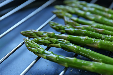 Asparagus on grill