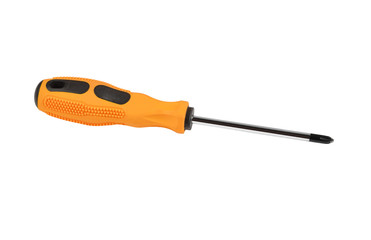 Screwdriver on white