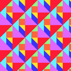 Geometric colorful pattern (Base by Tangram)(Vector)