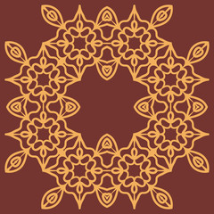 Print inspired by oriental persian carpet