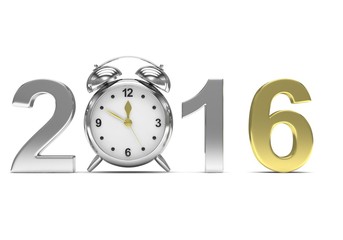 New year 2016 concept. 3d rendering.