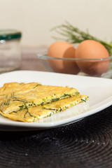 Agretti omelets