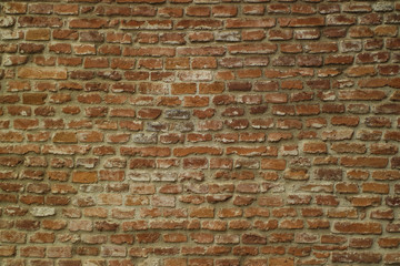 Red brick wall texture and background