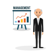 Human resources design. Person icon. Isolated illustration