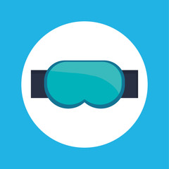 Winter design. Season icon. Colorfull illustration, vector graph