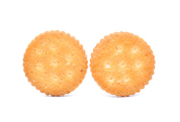 Crackers isolated on white background