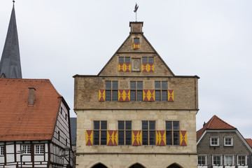 Fototapeta na wymiar Historisches Rathaus in Werne an der Lippe