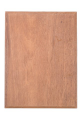 Background series : Wooden board against white background