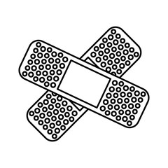 adhesive medical bandage , vector