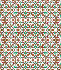 Iznik Tile Seamless Pattern