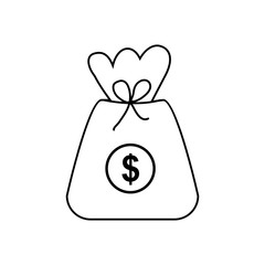 money bag icon , vector