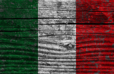 Italy grunge flag