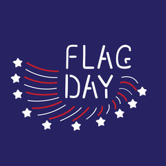 Vector illustration of Flag day
