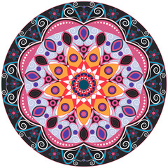 Mandala decoration, isolated design element. Hand drawn  style dec