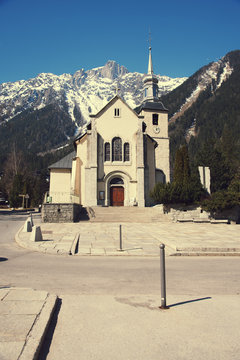 St. Michel church in Chamonix, France