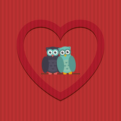 Love design. Romantic icon. Colorfull illustration, vector graph