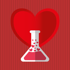 Love design. Romantic icon. Colorfull illustration, vector graph