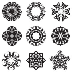 Abstract ornament set