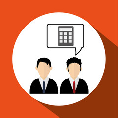 Business design.Communication icon. Colorfull illustration, vect