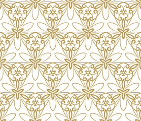Fototapeta premium Floral Fine Seamless Vector Pattern