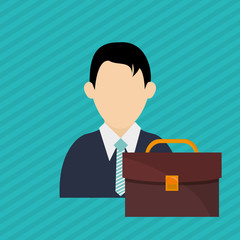 Businessman design. avatar icon. Colorfull illustration, vector 