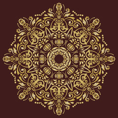 Elegant Vector Ornament in the Style of Barogue