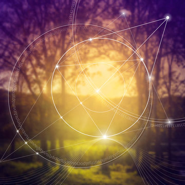 Sacred geometry. Mathematics, nature, and spirituality in nature. The formula of nature. There is no beginning and no end of the Universe, and no beginning and no end of the Life and the Bliss.