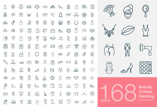 168 line icons