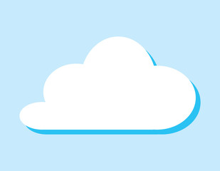 vector background of cloud with blank copy space