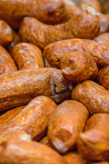 background with sausage grill