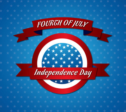Fourth Of July American  Independence Day Vector Design