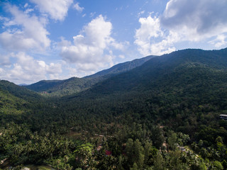 Tropical island  aerial view