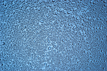 Blue water droplet background