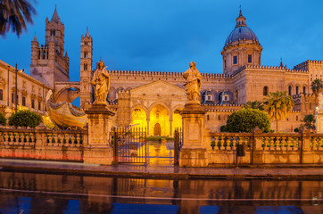 Fototapeta na wymiar Palermo, Sicily, Italy: the cathedral