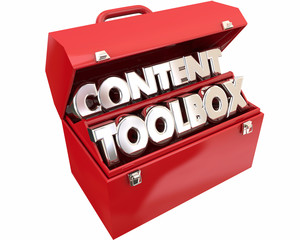 Content Tools Online Information Audience Words 3d Illustration