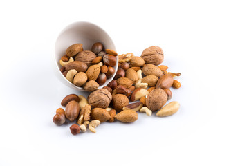 Nuts mix in bowl