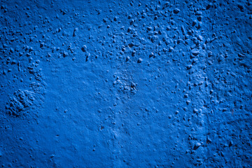 Grunge blue painted wall