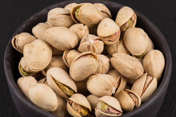 Pistachio nuts in bowl